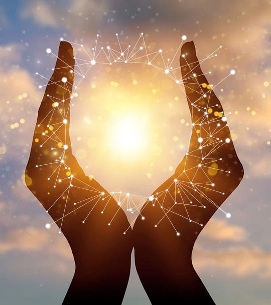 Palm-hands-holding